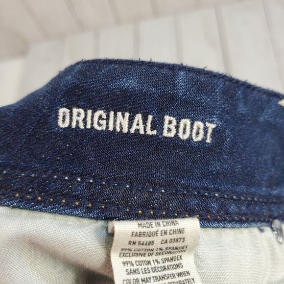 American Eagle Original Boot Stretch Jeans Adult 2 Low Rise Cotton Spandex Nice - Picture 12 of 15